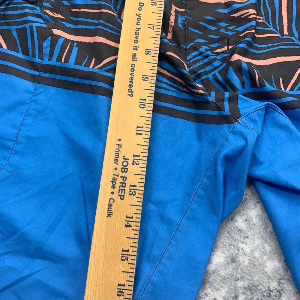 Patagonia Mens Board‎ Shorts 34 Blue Unlined Swim Trunks Geometric Outdoor